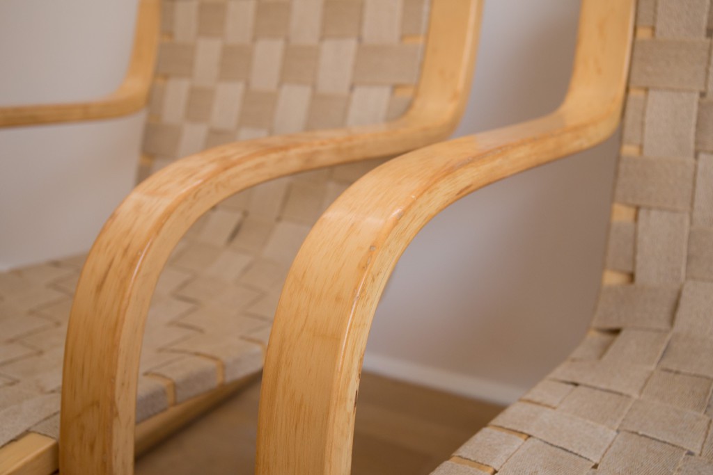 Easy-chairs by  Alvar Aalto - Mod. 406 - cod. 752 -
