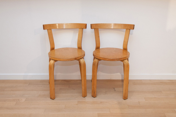 Due sedie mod. 68 – Alvar Aalto