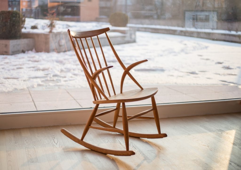Rocking-chair in rovere – Illum wikkelsøe – Cod. 1014