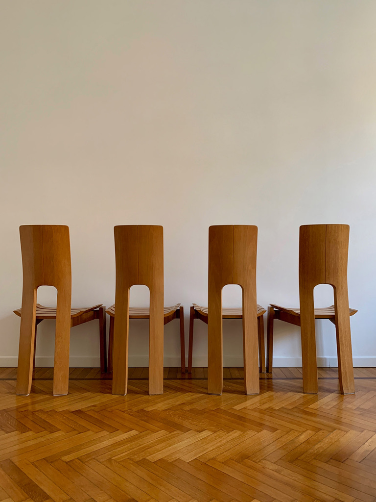 Beech plywood chairs - Code 1347