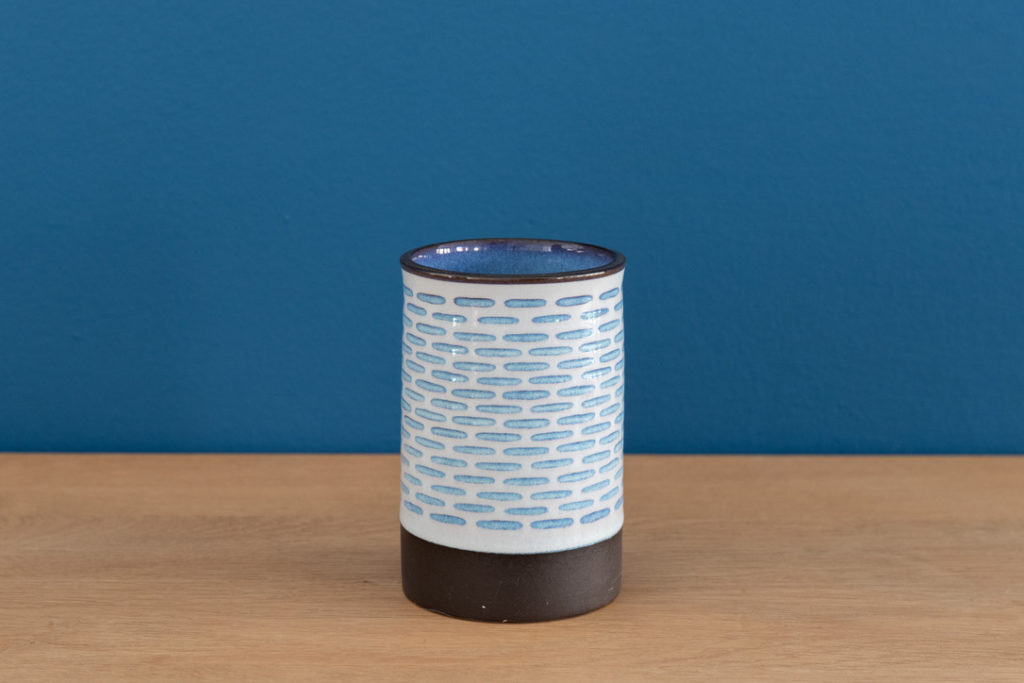 Small vase light blue and white – Code 736