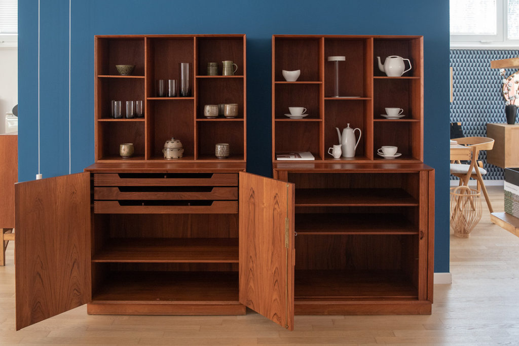 Couple of cabinets with bookcase - P.H. & O. M. - Code 1356 /1366